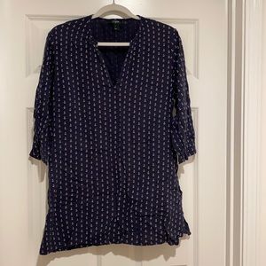 J Crew Navy Nautical Tunic L